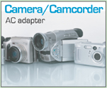 Camera/Camcorder AC Adapters provided by LCDPayLess.com