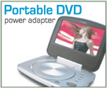 Portable DVD Power Adapters provided by LCDPayLess.com